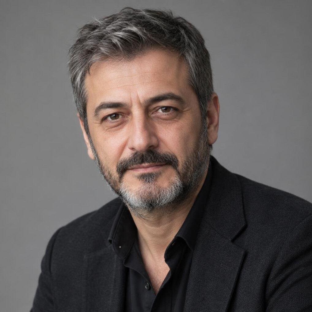 Portrait of a Turkish man former TV director